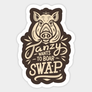 Boar Swap Sticker